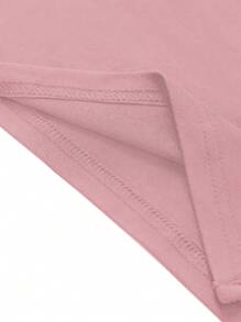Sweetra Đầm dự tiệc âm nhạc hở vai màu trơn xẻ cao dành cho nữ - Bụi hồng - Xem 4
