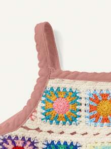 Cozy Pixies Baby Girl Casual Floral Printed Ruffled Strap Top - Dusty Pink - View 4