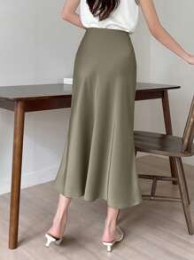 DAZY Women Skirts - Olive Green - View 2