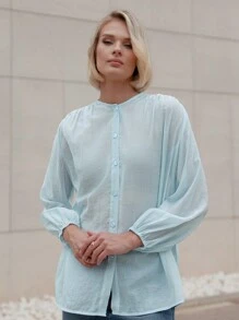 SHEIN Essnce Cămașă transparentă pentru femei cu protecție solară de primăvară/vară