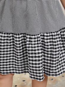 Dreamara Plus Size Nữ Kẻ sọc mùa hè Chắp vá Đầm dây thanh lịch - Nhiều màu - Xem 9