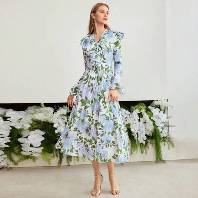 [ROUGHNECK] RUFFLE LAYERED DRESS /追跡付 cc2998_emerald_1_1024x1024.jpg