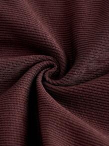 SHAPORA Quý cô Màu thuần Áo liền quần chặt - màu nâu - Xem 8