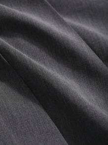 DAZY Solid Color High Waist Pleated Mini Skirt For Women - Grey - View 5