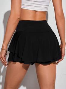 SHEIN Tall 女士夏季休閒針織純色短褲裙