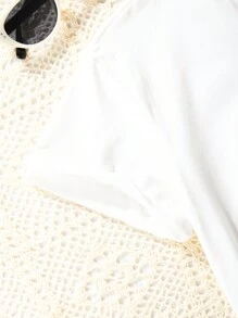 SHEIN Tween Girl Casual College Style Short Sleeve T-Shirt And Skirt 2pcs Set