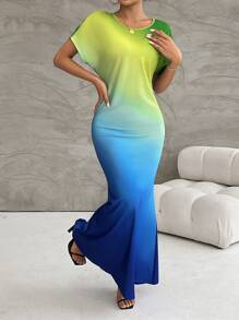 Chiquease Random Floral Pattern Women Simple Dress