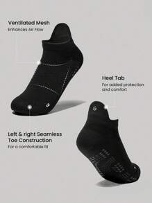 GLOWMODE 3 perechi de șosete Walk A Mile Soft Ventilated Mesh Grip Studio Antrenament zilnic