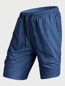 Manfinity Homme Shorts uomo a righe solide con coulisse e tasche per lestate
