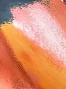 Chiquease Phụ Nữ Mùa Hè Dây Buộc In Viền Bất Đối Xứng Bandeau Trên Và Dây Rút Eo Bên Khe Váy Thời Trang 2 Bộ - trái cam - Xem 3
