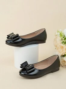 New Spring Summer Collection Children Flat Shoes, Fashionable And Versatile Girls Shoes For Autumn - Black - View 4