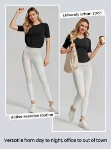 GLOWMODE Wool Knit Soft Knotted T-Shirt Casual Daily Baby Tee