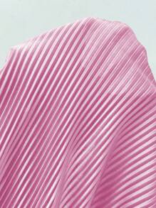 SHEIN Unity 女式時尚甜心露肩頸吊帶上衣和短褲套裝 - 粉色 - 查看 6
