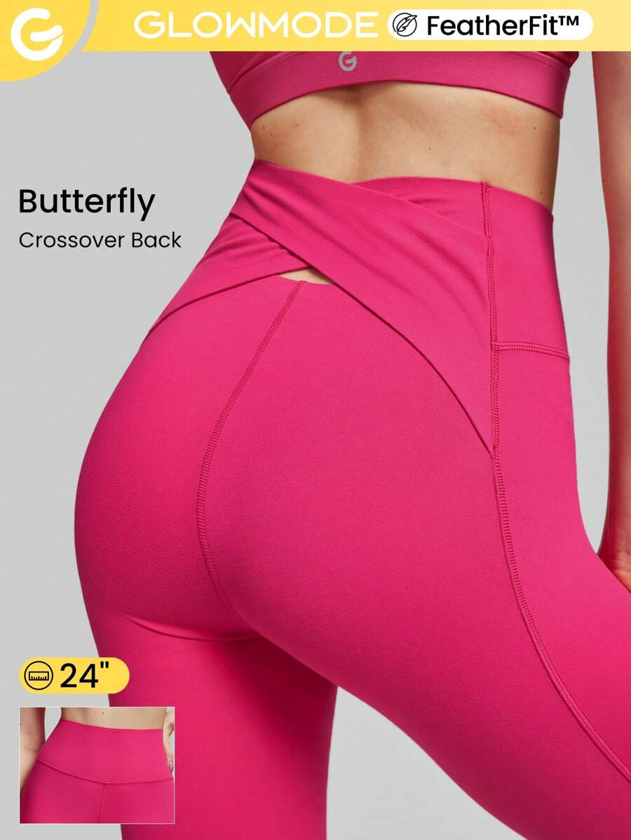 GLOWMODE Leggings deportivos Mujer - Rosa Tropical - Ver 1