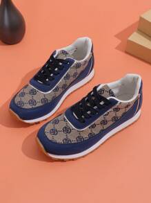 Fall/Winter 2025 Spring/Summer New Fashion Slip-Resistant Comfortable Floral Pattern Women's Casual Sports Running Sneakers, Suitable For Leisure, Vacation, Outdoor Sports