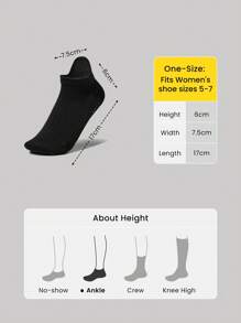 GLOWMODE 3 perechi de șosete Walk A Mile Soft Ventilated Mesh Grip Studio Antrenament zilnic