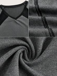 In My Nature Summer V-Neck Mesh Splice Short Sleeve Outdoor T-Shirt