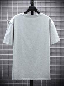 Claim Dot 男士夏季短袖休閒T卹，印有笑臉圖案