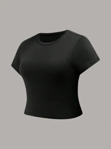 SHEIN EZwear Paquete de 3 camisetas básicas de talla grande con hombro regular