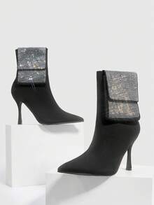 CUCCOO SZL Women's Fashionable Outdoor Spring And Autumn Boots - Black - View 5