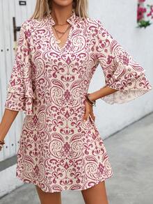 SHEIN LUNE Váy in hình độc quyền mùa hè thời trang dành cho nữ - Nhiều màu - Xem 4