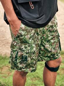 In My Nature Men's Camouflage Outdoor Cargo Shorts With Pockets