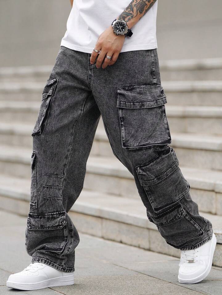 パンツ MUCENT Signature round back logo denim pants for men and wom MUSINSA | MUCENT Signature round back logo denim banding
