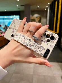 Holder Cat Print Phone Case With Hand Strap Compatible With IPhone15/15Plus/15Pro/15Promax Waterproof Shockproof Anti-Fall Scratch Resistant - Multicolor - View 1