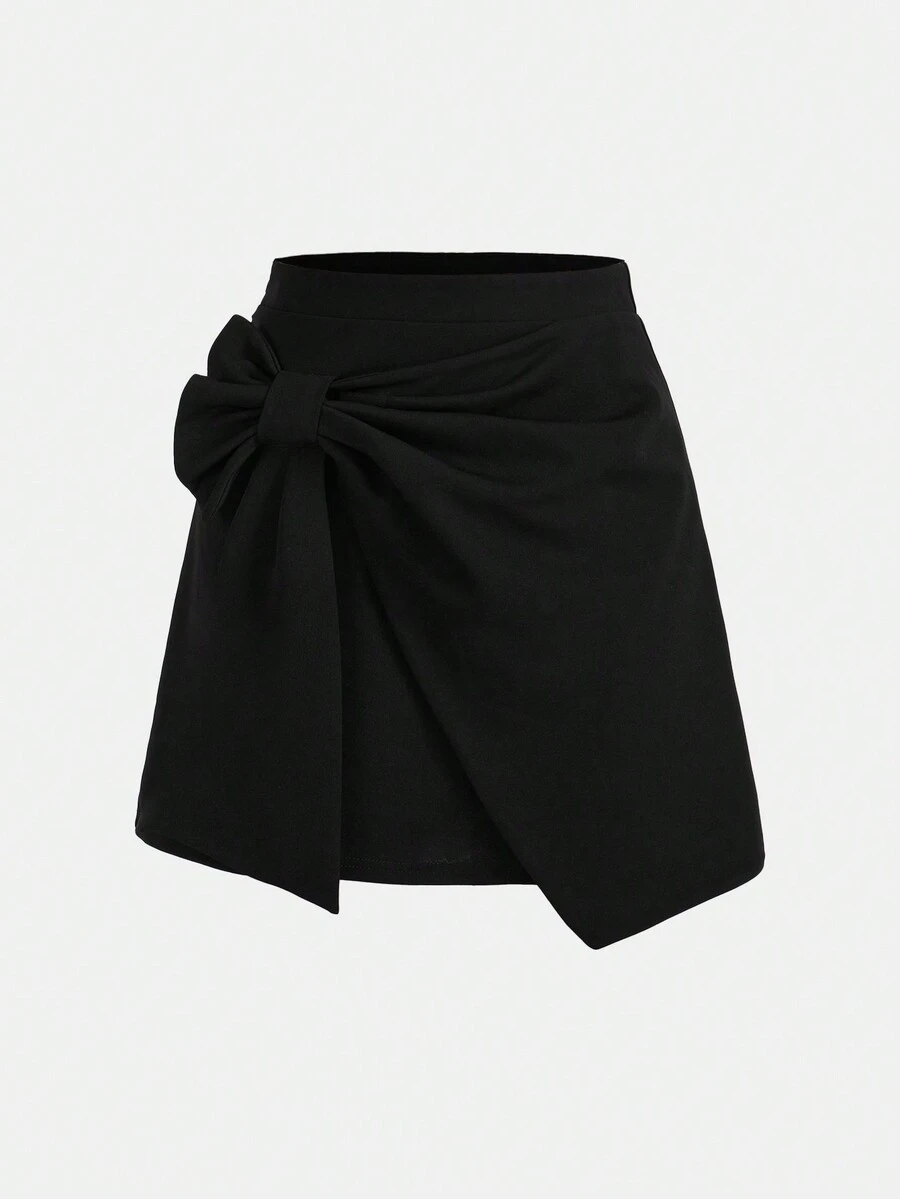 Tween Silano Crystal Bow Cotton Skirt