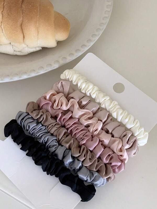 DAZY Elastic de păr din lemn cu margini pentru urechi, potrivit pentru utilizare zilnică, simplu și convenabil, pentru Ziua Îndrăgostiților, elastice de păr, benzi de cauciuc, eleganți de păr, frânghie elastică de păr