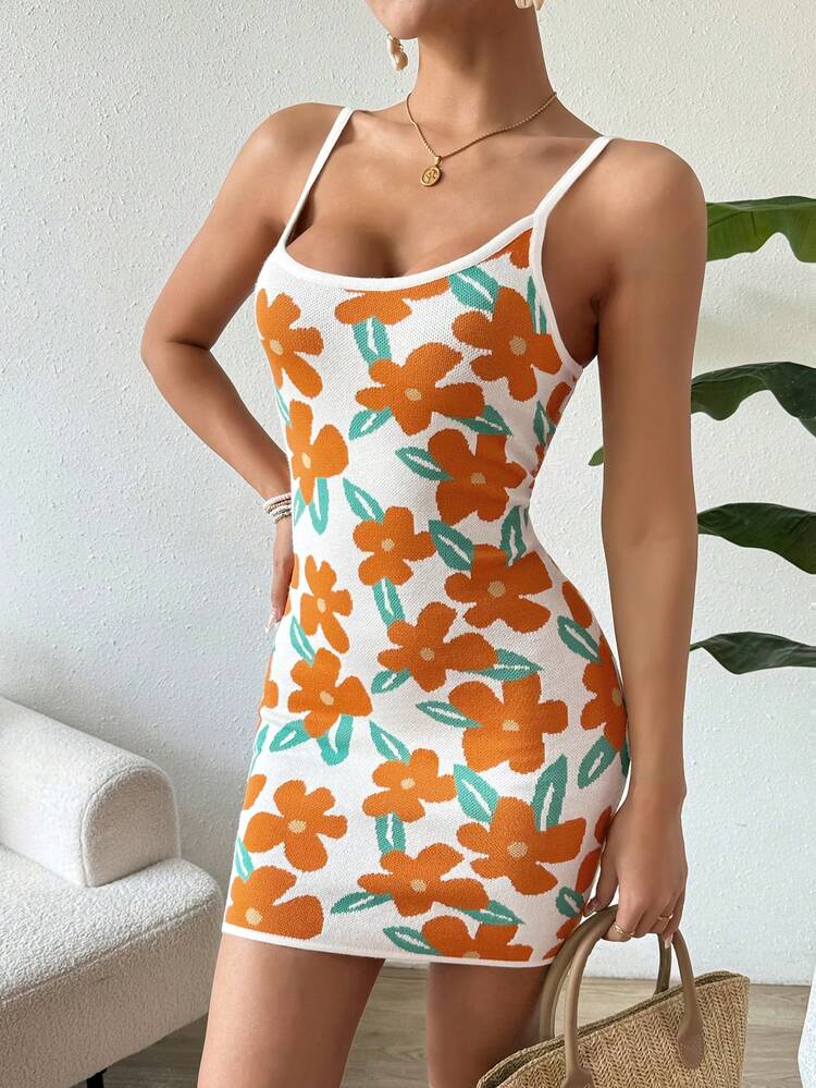 Women's Jacquard Holiday Cami Dress