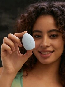 Rick and Morty X SHEIN 2pcs Cartoon & Letter Print Makeup Sponge Set - Green - View 8