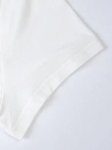 SHEIN EZwear Paquete de 3 camisetas básicas de talla grande con hombro regular