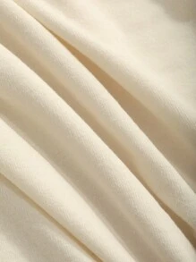 DAZY Women Summer Solid Color Asymmetrical Collar Tie Waist Slim Short Sleeve T-Shirt - White - View 8