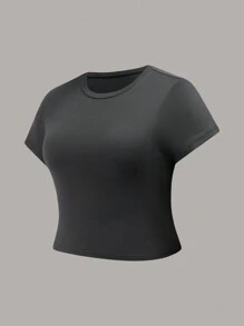 SHEIN EZwear Paquete de 3 camisetas básicas de talla grande con hombro regular