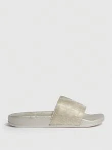 CUCCOO SZL Fashion Khaki Slides For Women, Single Band Slippers