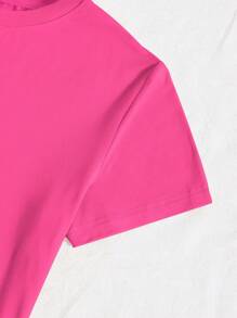 INAWLY Leopard Patterned Letter Print Round Neck Short Sleeve T-Shirt, Perfect For Mother Day And Casual Occasions Graphic Cheetah Print Tees Women Tops