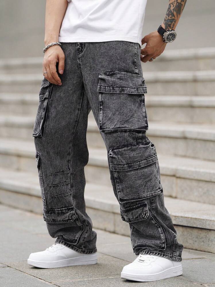 【MODERNIF】Mor Deep Grayish Wide Denim Pants de5738f551944cff287bd96d05d7a4