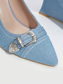 CUCCOO SZL Women's High Heel Fashion Pumps - Blue - View 4