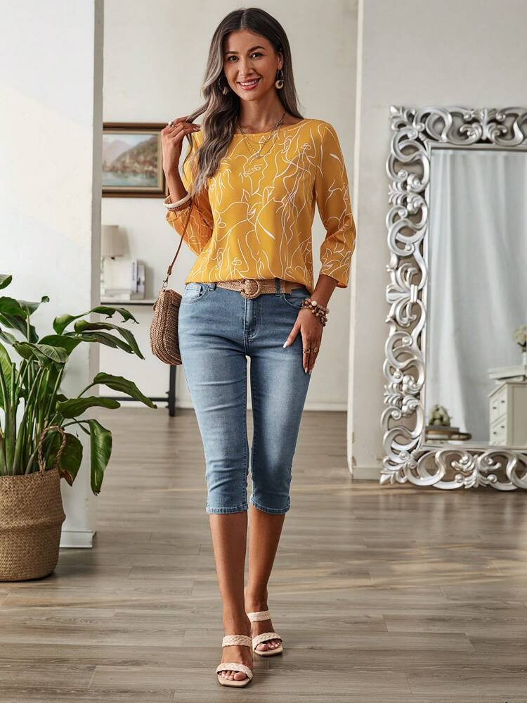 Vêtements femme d'automne : chemise femme à imprimé léopard à manches longues, hauts à manches trois-quarts