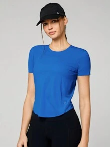 GLOWMODE Camiseta reflectante cortada con láser y de secado rápido OptiDry para entrenamiento de alta intensidad, jogging, running, ejercicios de gimnasio y ciclismo