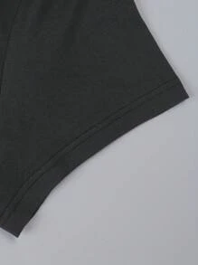 SHEIN EZwear Paquete de 3 camisetas básicas de talla grande con hombro regular