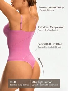 SHEIN Shape Body de mujer entallado de unicolor con tirantes finos