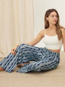 LUVLETTE 女士度假睡眠裤纯棉女士睡衣内衣作为外套女士睡裤内衣