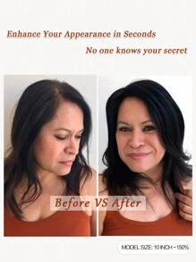 10inch Hair Toppers for Women Real Human Hair Pieces for Women with Thinning Hair