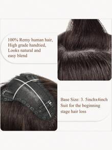 10inch Hair Toppers for Women Real Human Hair Pieces for Women with Thinning Hair