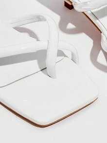 NỮ Dây đeo mỏng Ngón chân đăng Giày cao gót Stiletto Dép thông , Thời trang Trắng Mùa hè Dép xăng đan - trắng - Xem 3