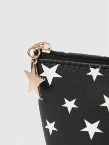 ROMWE Goth Túi đựng và ví đựng tiền xu hình ngôi sao hoạt hình - Nhiều màu - Xem 8