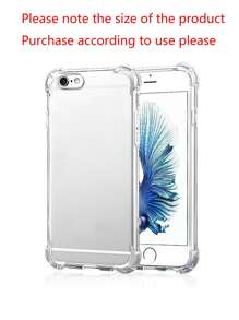 ROMWE Transparent Defence Protect Shockproof Light Case Compatible With Apples IPhone 14 13 12 11 XS Max XR X 8 6s Plus Phone Airbag Cover Compatible With Samsung Huawei