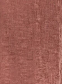 SHEIN LUNE 女士簡單純色日常細肩帶夏日連身裙 - 紅木色 - 查看 8